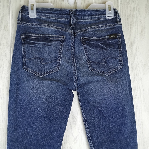 Silver Jeans The Curvy Mid Skinny size 6/L 27 - Picture 6 of 15